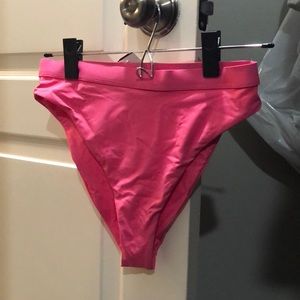 Windsor Hi leg pink swimsuit bottoms